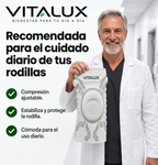 Rodillera Vitalux | Alivio inmediato, estabilidad durante todo el día y soporte ajustable